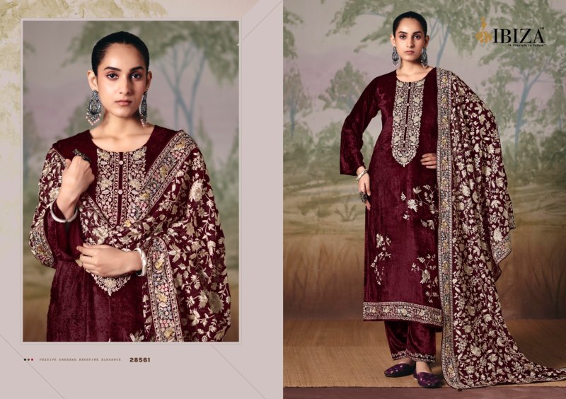 Baano By Ibiza Viscose Velvet Salwar Kameez 